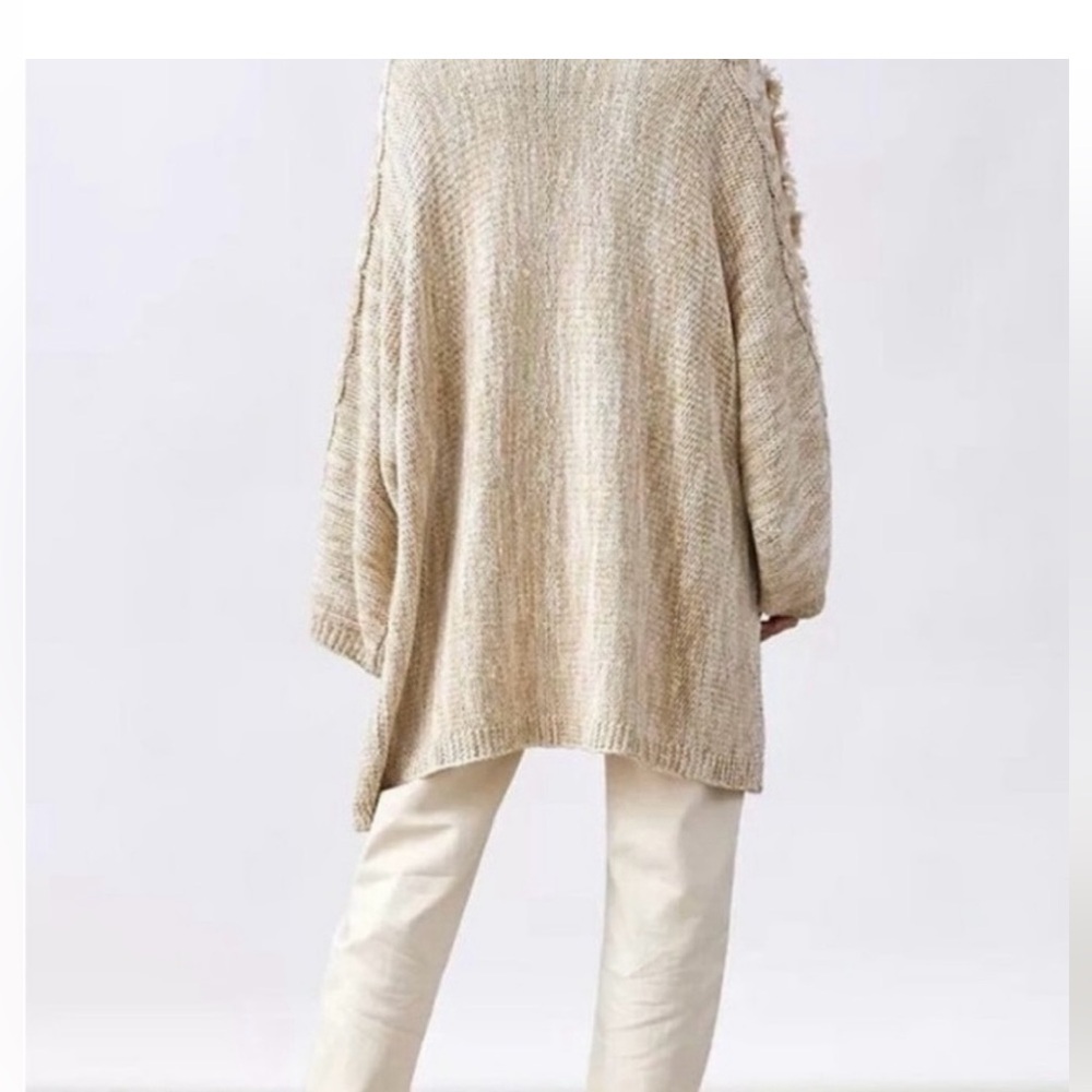 Cozy Cream cardigan from Anthropologie - Picture 3 of 10